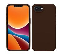 kwmobile Case for Apple iPhone 17e / iPhone 16e Case - Soft Cover - Shockproof Silicone - Wireless Charging Chocolate