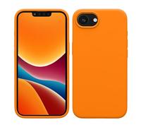 kwmobile Case for Apple iPhone 17e / iPhone 16e Case - Soft Cover - Shockproof Silicone - Wireless Charging Fruity Orange