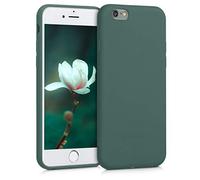 kwmobile Case for Apple iPhone 6 / 6S Case - Soft Cover - Shockproof TPU Material - Wireless Charging - Blue Green