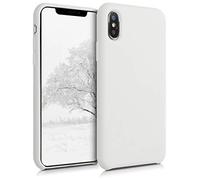 kwmobile Case for Apple iPhone XS Case - Soft Cover - Shockproof Silicone - Wireless Charging White