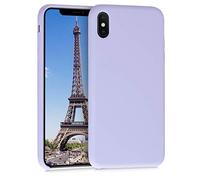 kwmobile Case for Apple iPhone XS Max Case - Soft Cover - Shockproof Silicone - Wireless Charging Light Lavender