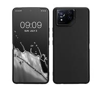 kwmobile Case for ASUS ROG Phone 8 Pro Case - Soft Cover - Shockproof TPU Material - Wireless Charging - Black Matte