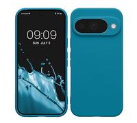 kwmobile Case for Google Pixel 10 Case - Protective Slim TPU Phone Cover - Soft Matte Finish - Caribbean Blue