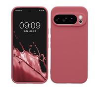 kwmobile Case for Google Pixel 10 Pro Case - Protective Slim TPU Phone Cover - Soft Matte Finish - Dark Rose