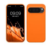 kwmobile Case for Google Pixel 10 Pro XL Case - Soft Cover - Shockproof Silicone - Wireless Charging Fruity Orange