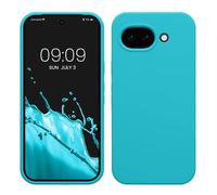 kwmobile Case for Google Pixel 10a Case - Soft Cover - Shockproof Silicone - Wireless Charging Cool Glacier