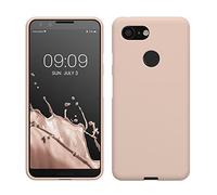 kwmobile Case for Google Pixel 3 Case - Soft Cover - Shockproof TPU Material - Wireless Charging - Coconut Swirl