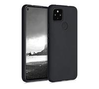kwmobile Case for Google Pixel 4a 5G Case - Soft Cover - Shockproof TPU Material - Wireless Charging - Black