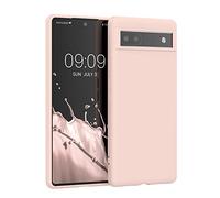 kwmobile Case for Google Pixel 6a Case - Soft Cover - Shockproof TPU Material - Wireless Charging - Coconut Swirl