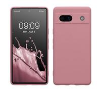 kwmobile Case for Google Pixel 7a Case - Protective Slim TPU Phone Cover - Soft Matte Finish - Dusty Pink
