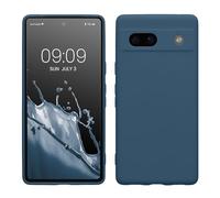 kwmobile Case for Google Pixel 7a Case - Protective Slim TPU Phone Cover - Soft Matte Finish - Navy Blue
