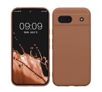kwmobile Case for Google Pixel 8a Case - Protective Slim TPU Phone Cover - Soft Matte Finish - Mocha