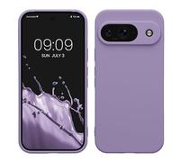 kwmobile Case for Google Pixel 9 Case - Protective Slim TPU Phone Cover - Soft Matte Finish - Violet Purple