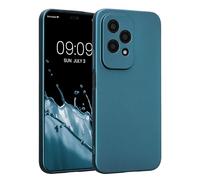 kwmobile Case for HONOR 200 Lite Case - Soft TPU Back Phone Cover - with Metallic Look - Metallic Caribbean Blue