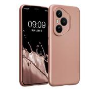 kwmobile Case for HONOR 400 Pro Case - Soft TPU Back Phone Cover - with Metallic Look - Metallic Rose Gold