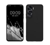 kwmobile Case for HONOR 90 Lite 5G Case - Soft Cover - Shockproof TPU Material - Wireless Charging - Black Matte