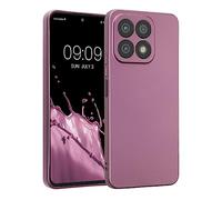 kwmobile Case for HONOR X8a Case - Soft TPU Back Phone Cover - with Metallic Look - Metallic Lavender