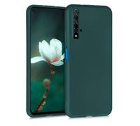 kwmobile Case for Huawei Nova 5T Case - Soft Slim Metallic TPU Silicone Cover - Metallic Teal