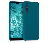kwmobile Case for Huawei P20 Pro Case - Soft Cover - Shockproof Silicone - Wireless Charging Teal Matte
