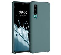 kwmobile Case for Huawei P30 Case - Soft Cover - Shockproof Silicone - Wireless Charging Arctic Night