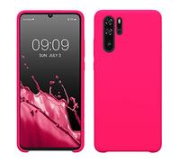 kwmobile Case for Huawei P30 Pro Case - Soft Cover - Shockproof Silicone - Wireless Charging Neon Pink