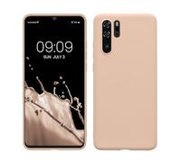kwmobile Case for Huawei P30 Pro Case - Soft Cover - Shockproof TPU Material - Wireless Charging - Coconut Swirl