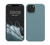 kwmobile Case for iPhone 14 Case - Slim Soft TPU Silicone Cover - Works with Wireless Charging - Antique Stone