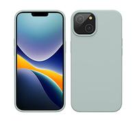 kwmobile Case for iPhone 14 Case - Slim Soft TPU Silicone Cover - Works with Wireless Charging - Cool Mint