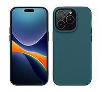 kwmobile Case for iPhone 14 Pro Case - Slim Soft TPU Silicone Cover - Works with Wireless Charging - Teal Matte
