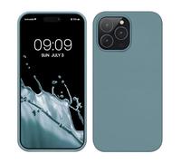 kwmobile Case for iPhone 14 Pro Max Case - Slim Soft TPU Silicone Cover - Works with Wireless Charging - Antique Stone