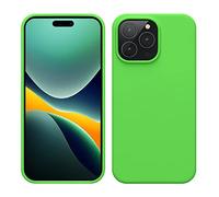 kwmobile Case for iPhone 14 Pro Max Case - Slim Soft TPU Silicone Cover - Works with Wireless Charging - Lime Green
