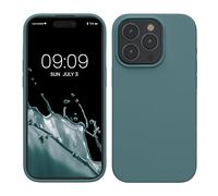 kwmobile Case for iPhone 15 Pro Case - Soft TPU Silicone Cover - Arctic Night