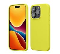 kwmobile Case for iPhone 15 Pro Case - Soft TPU Silicone Cover - Lemon Yellow
