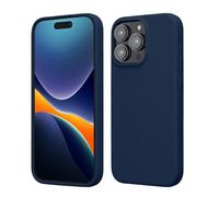 kwmobile Case for iPhone 15 Pro Max Case - Soft TPU Silicone Cover - Navy Blue