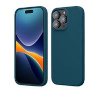 kwmobile Case for iPhone 15 Pro Max Case - Soft TPU Silicone Cover - Teal Matte