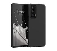 kwmobile Case for Motorola Edge 20 Case - Soft Cover - Shockproof TPU Material - Wireless Charging - Black Matte