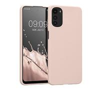 kwmobile Case for Motorola Moto E32 Case - Soft Cover - Shockproof TPU Material - Wireless Charging - Coconut Swirl