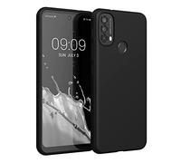 kwmobile Case for Motorola Moto E40 Case - Soft Cover - Shockproof TPU Material - Wireless Charging - Black Matte