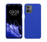 kwmobile Case for Motorola Moto G14 Case - Soft Cover - Shockproof Silicone - Wireless Charging Baltic Blue