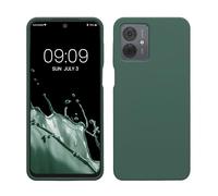 kwmobile Case for Motorola Moto G14 Case - Soft Cover - Shockproof Silicone - Wireless Charging Forest Green