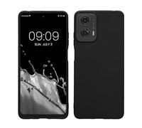 kwmobile Case for Motorola Moto G24 / E14 / G04 / G04s Case - Soft Cover - Shockproof TPU Material - Wireless Charging - Black Matte