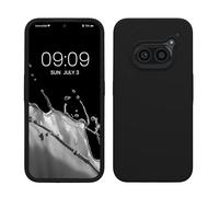 kwmobile Case for Nothing Phone 2a / Phone 2a Plus Case - Soft Cover - Shockproof Silicone - Wireless Charging Black