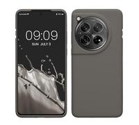 kwmobile Case for OnePlus 12 Case - Soft Cover - Shockproof Silicone - Wireless Charging Stone Dust