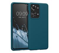 kwmobile Case for OnePlus Nord 2T 5G Case - Soft Cover - Shockproof Silicone - Wireless Charging Teal Matte