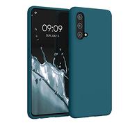 kwmobile Case for OnePlus Nord CE 5G Case - Soft Cover - Shockproof TPU Material - Wireless Charging - Petrol
