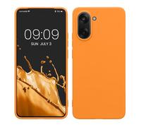 kwmobile Case for OnePlus Nord CE5 Case - Soft Cover - Shockproof TPU Material - Wireless Charging - Fruity Orange