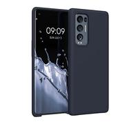 kwmobile Case for Oppo Find X3 Neo Case - Soft Cover - Shockproof Silicone - Wireless Charging Blueberry