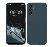 kwmobile Case for Samsung Galaxy A14 5G Case - Protective Slim TPU Phone Cover - Soft Matte Finish - Dark Slate