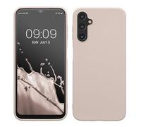 kwmobile Case for Samsung Galaxy A14 5G Case - Soft Cover - Shockproof TPU Material - Wireless Charging - Coconut Swirl