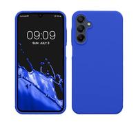 kwmobile Case for Samsung Galaxy A15 5G Case - Soft Cover - Shockproof Silicone - Wireless Charging Baltic Blue